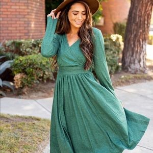 Green Long Sleeve Dress